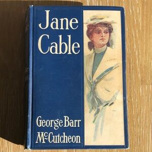 Jane Cable by George Barr McCutcheon - Blue and Cream Hardcover